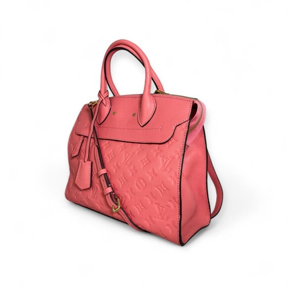 Louis Vuitton Pont Neuf MM Blossom Pink Tote Shoulder Bag Monogram Empreinte LV - Picture 5 of 16